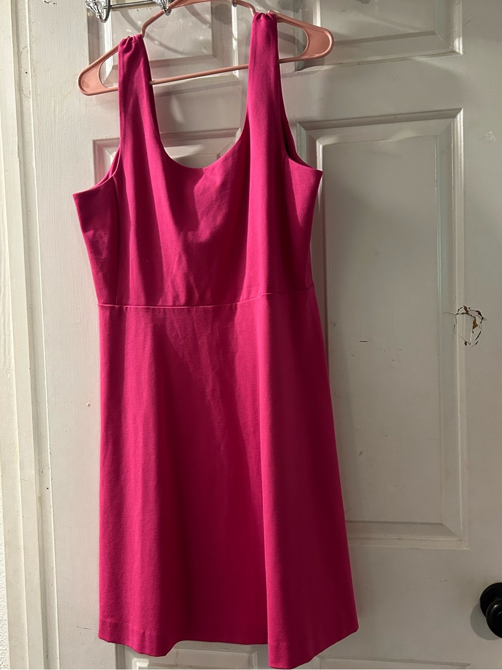 J. Crew Fuchsia Scoop Neck Sleeveless Dress